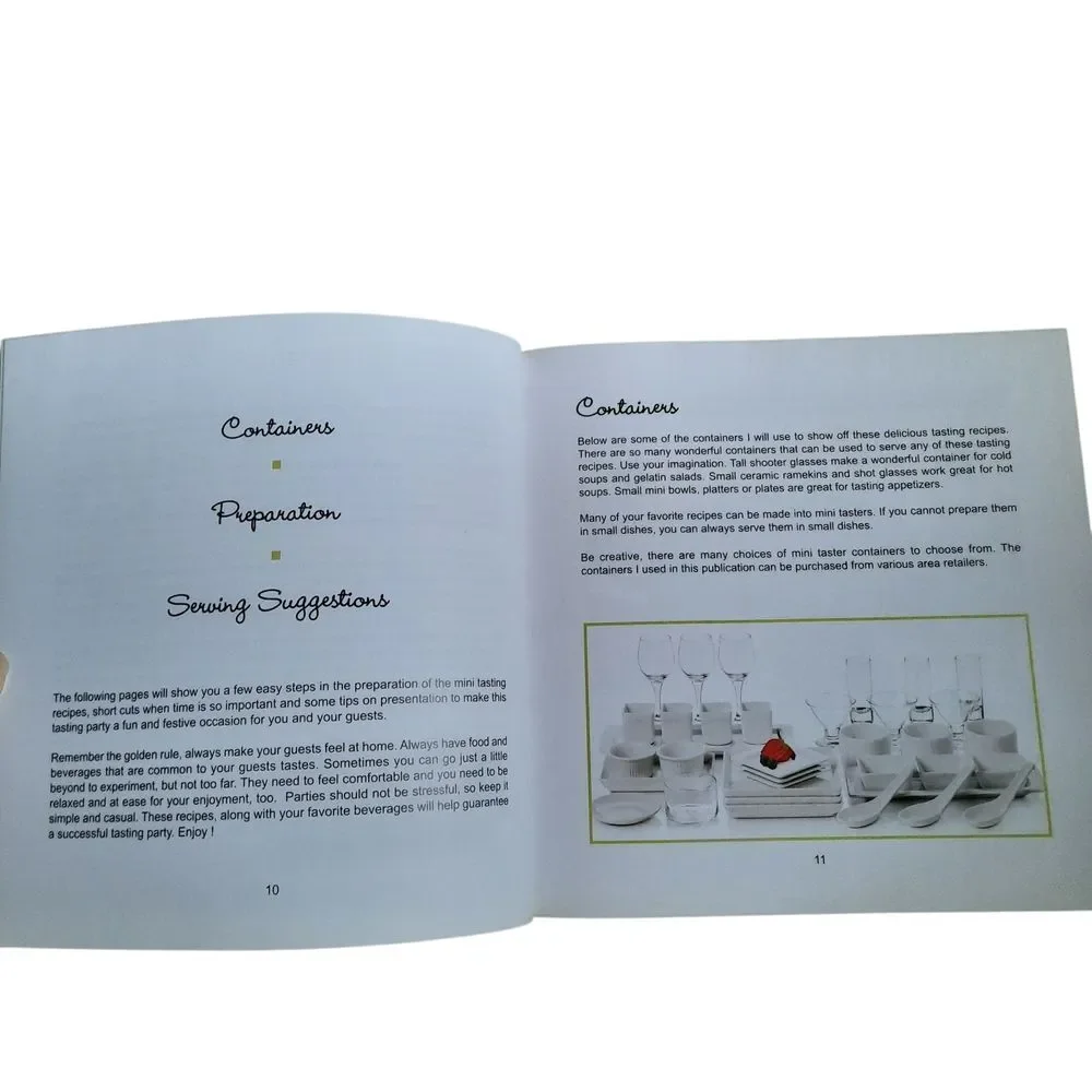 Just Tasting Cookbook by - White and Green